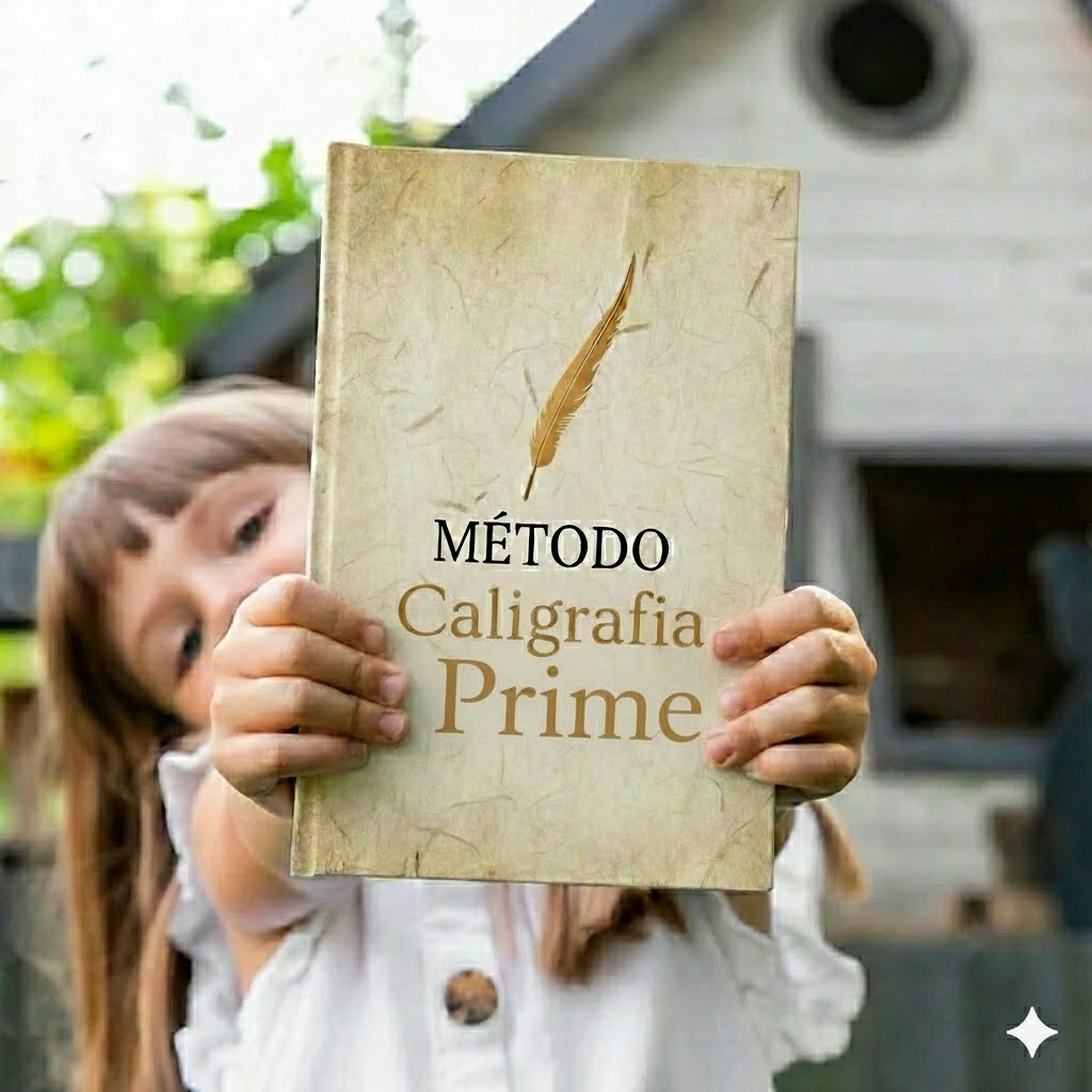 Criança praticando caligrafia